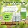 One Week Only! 8/8 - 8/14: Bio-vitamins & Bio-vita-tin Hair Growth Starter Set. Includes: Bio-vitamins and Bio-vita-tin Shampoo 2oz, Conditioner 2oz, & Leave-in 2oz.